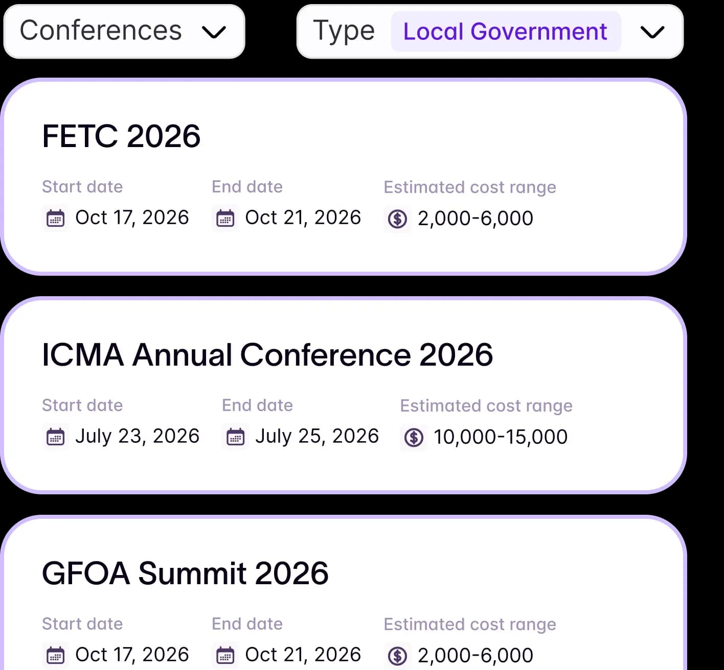 Starbridge conference intelligence scoring and prioritizing events by expected pipeline return